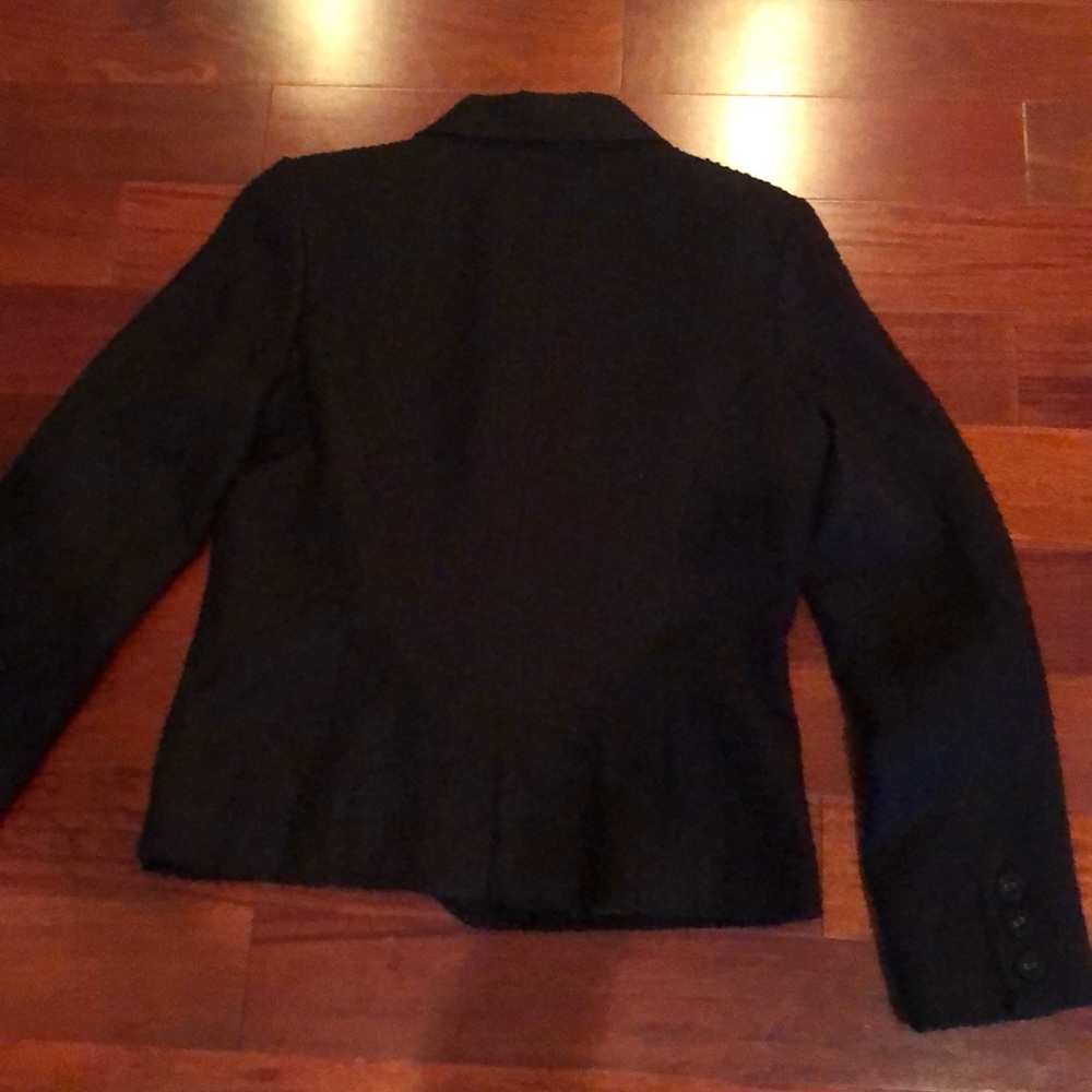 Texture Pattern Black Jacket Formal Work Attire - image 5